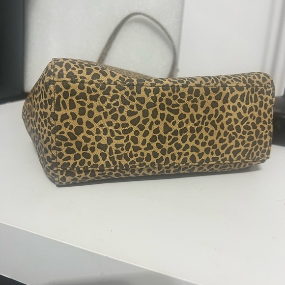 Nine West Brown Leopard Print Tote - Picture 3 of 9